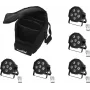 LED rinkinys EUROLITE SLS-603 5x su minkštu krepšiu — 5 vnt. LED apšvietimo komplektas