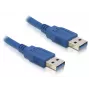 USB laidas DeLOCK 0,5m USB 3.0 / USB 3.2 Gen 1 A-A mėlynas