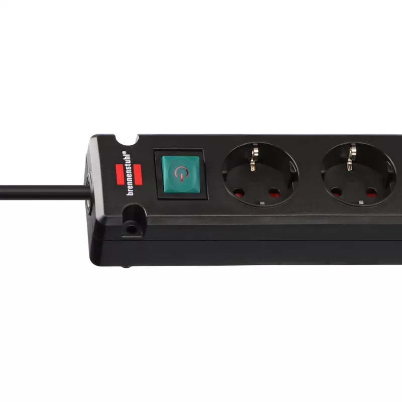 Brennenstuhl Bremounta 5 lizdų ilgintuvas (2x USB-C, 3 m), juodas
