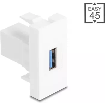 USB Type-A 5 Gbps modulis DELOCK Easy 45 — Type-A BU į Type-A, 5 Gbps