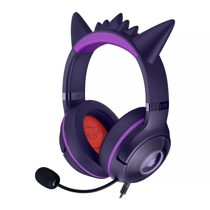 Razer Kraken Kitty V2 - Pokemon Gengar Ed. ausinės Laidinės ausinės Galvos juosta Žaidimų USB Type-A Rožinė