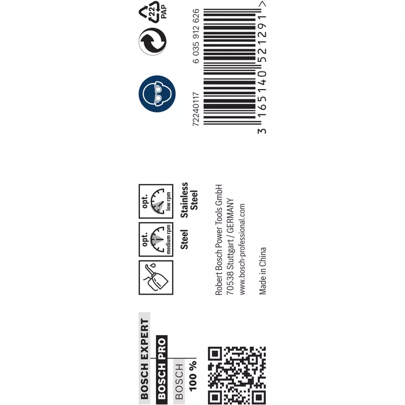 Gręžtuvai sukti HSS Co 5% Bosch 2608585894