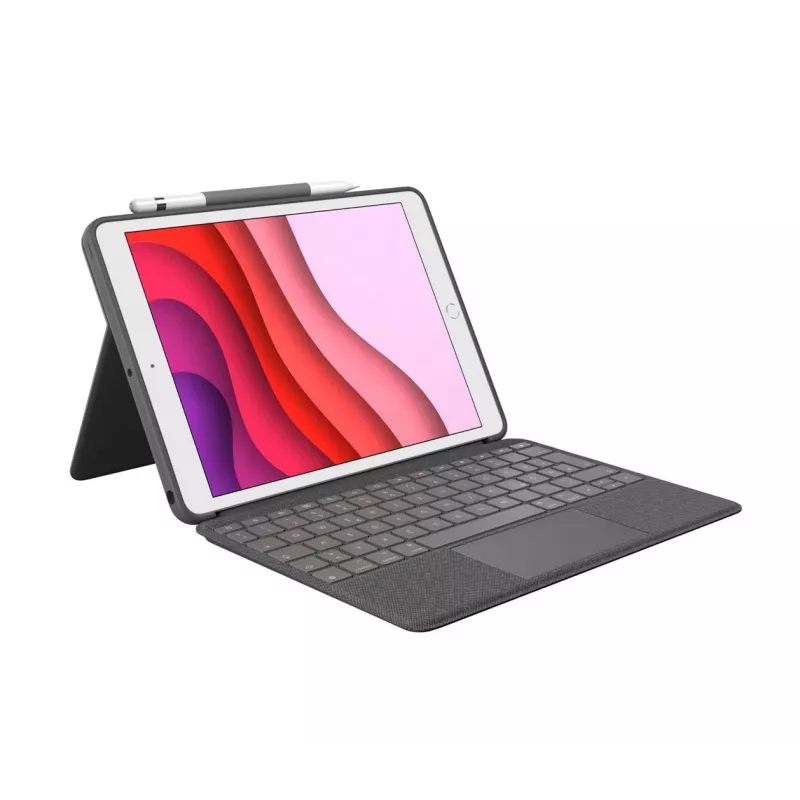 Klaviatūrinis dėklas Logitech Combo Touch, skirtas iPad 7, 8 ir 9 kartoms