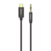 Baseus Yiven garso laidas USB-C į 3,5 mm lizdą, 1,2 m (Juoda)
