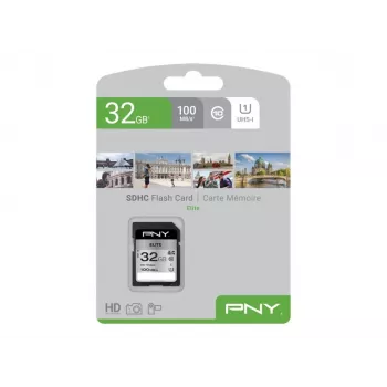 Flash atminties kortelė PNY 32 GB SDHC UHS-I Class 10 P-SD32GU1100EL-GE