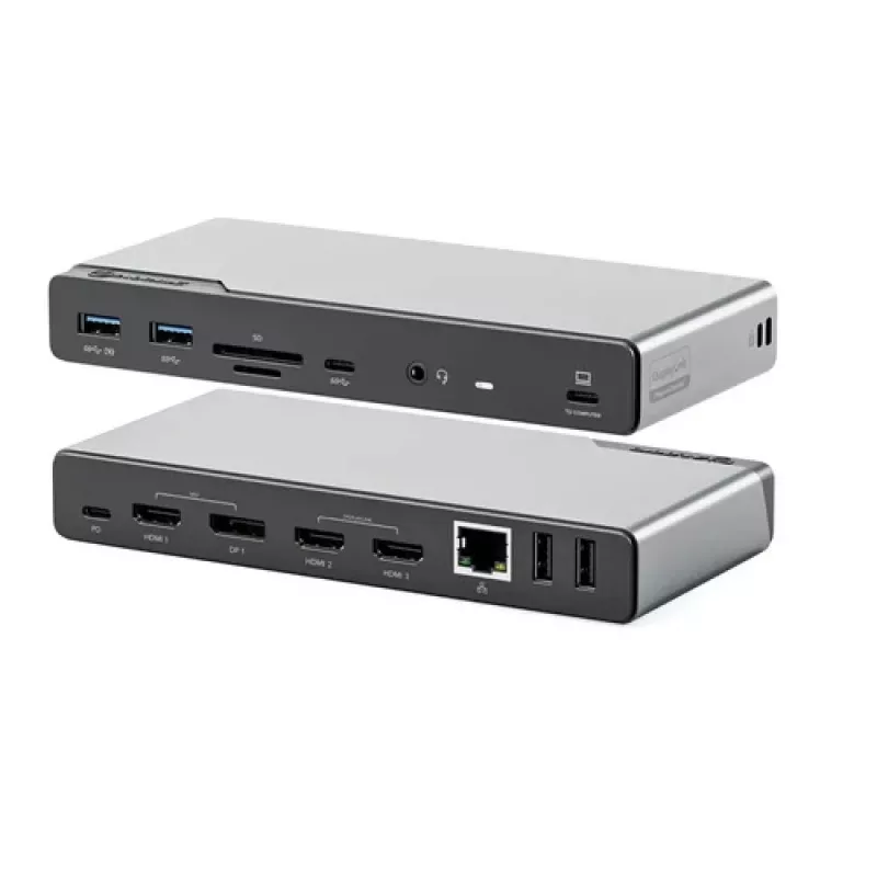 ALOGIC DV4 – 16-in-1 USB-C dokavimo stotelė su DisplayLink, 3x HDMI, DP, 1GbE