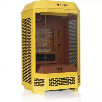 Mini bokštinis korpusas THERMALTAKE The Tower 250 Butter Caramel — microATX/Mini-ITX, ATX palaikymas, kompaktiškas korpusas