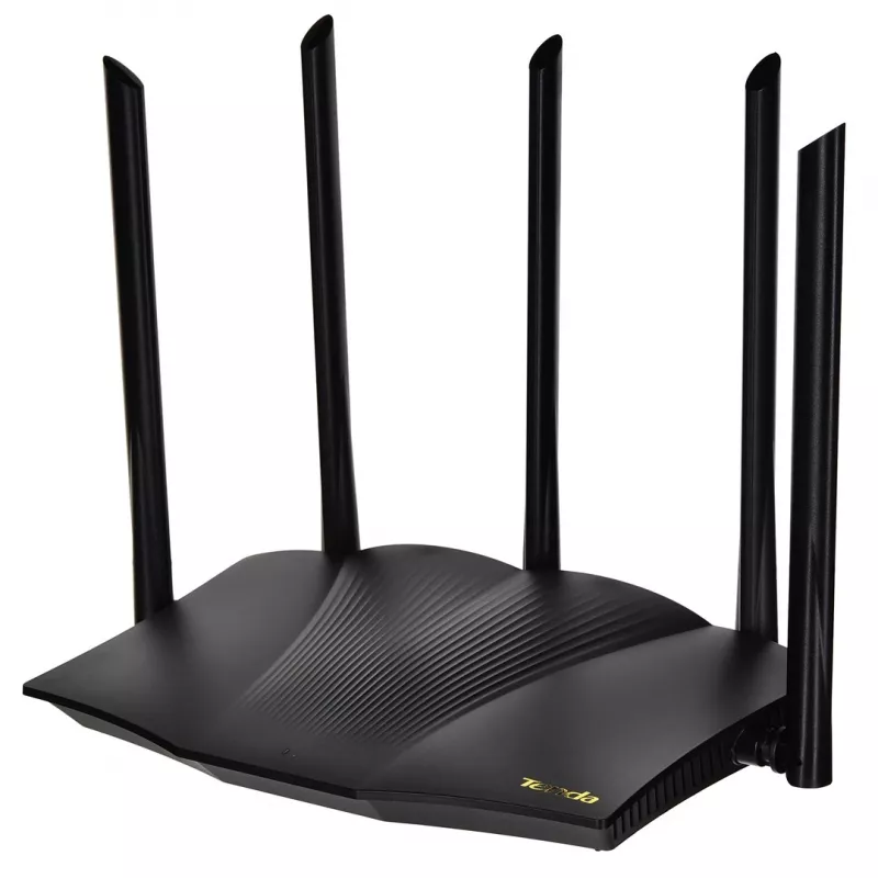 Tenda TX12 PRO belaidis maršrutizatorius Fast Ethernet dviejų juostų (2,4 GHz / 5 GHz) Juodas