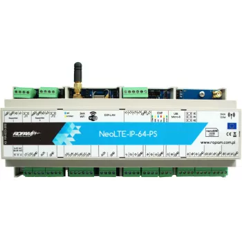 Valdymo pultas NEO tools NEOLTE-IP-64-PS-D12M – centralizuotas signalizacijos ir valdymo blokas su IP ryšiu