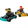 Konstrukcinis žaislas LEGO 60400 City Go-Karts su lenktynininkais – rinkinys su minifigūrėlėmis ir transporto priemonėmis