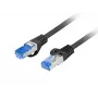 Tinklo kabelis Lanberg PCF6A-10CC-0025-BK RJ45 Cat6a 0,25 m Juodas