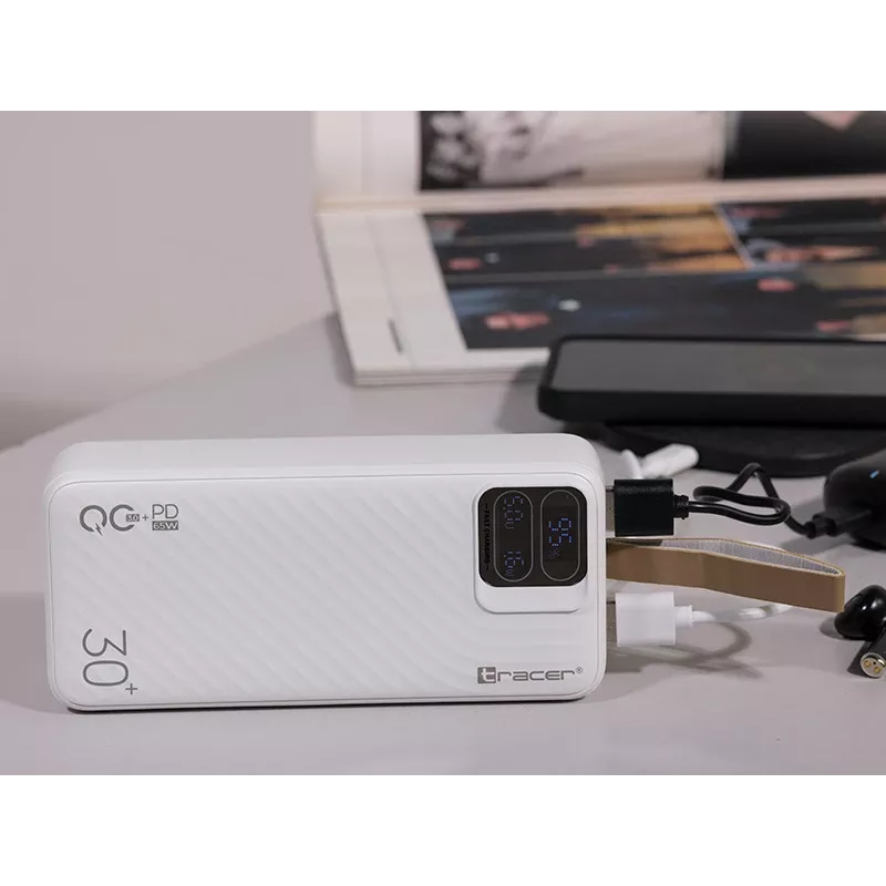 Tracer Blaze 30000 mAh 65 W, Baltas