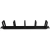 Alantec PK048 1U 19 inch kabelių organizatorius su šepečiu ir 5 plastikiniais laikikliais