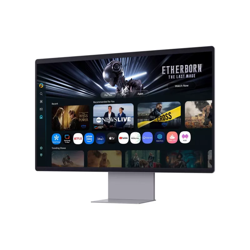 Samsung M90SF monitorius 81,3 cm (32 col.) 3840 x 2160 pikselių 4K Ultra HD OLED sidabrinis