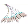 LOGON LFP025 OM3 SC pigtail, 2 m, žalsvai mėlyna