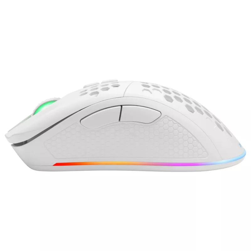 Belaidė RF pelė žaidimams Deltaco GAM-120-W, balta, USB Type-C