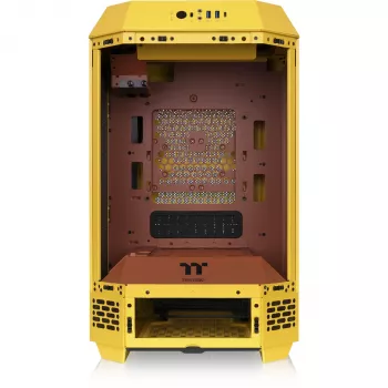 Mini bokštinis korpusas THERMALTAKE The Tower 250 Butter Caramel — microATX/Mini-ITX, ATX palaikymas, kompaktiškas korpusas