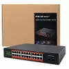 Tinklo jungiklis QOLTEC Gigabit Ethernet PoE 24xRJ45 2xSFP