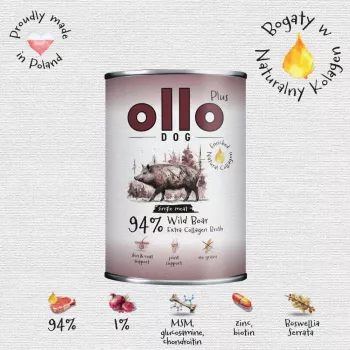 Ollo Plus Kolagen šunų ėdalas su šerniena 400 g