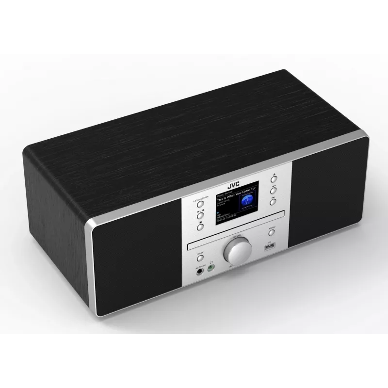 JVC RD-E874B daugiafunkcė garso sistema, interneto/DAB+/FM radijas, CD, Bluetooth, 20 W, juoda
