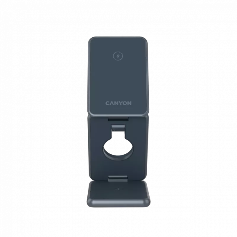 CANYON OnCharge 309 sulankstomas belaidis įkroviklis 3v1 15W metalinis