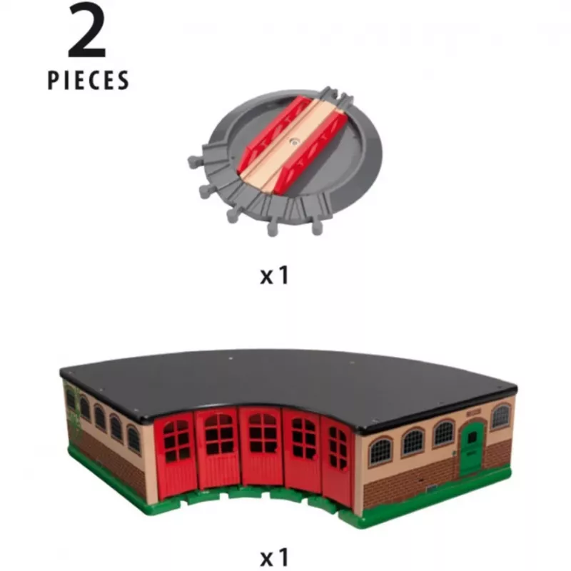 BRIO RAILWAY World Grand Roundhouse 33736