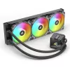 All-in-One Skysčio Aušintuvas CPU Sharkoon S60 ARGB — 360 mm Radiatorius, 3×120 mm PWM Ventiliatoriai, Juodas