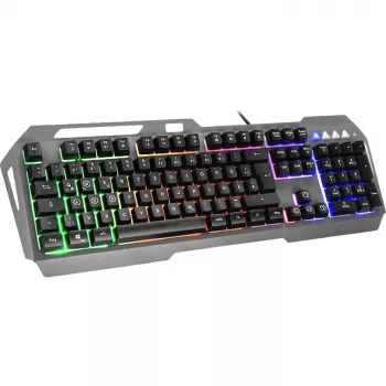 Speedlink Gaming Keyboard LUNERA Metal Rainbow, juoda, mažmeninė