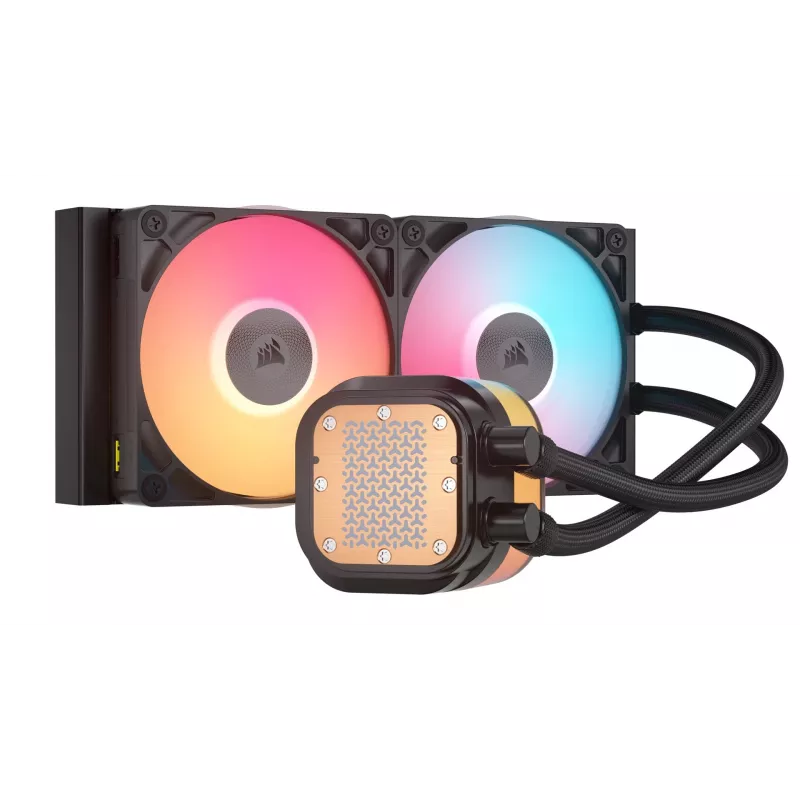 Oro aušintuvas Corsair iCUE LINK TITAN 240 RX LCD 12 cm juodas 300-2100 RPM
