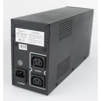 Gembird UPS-PC-652A nepertraukiamo maitinimo šaltinis (UPS) Line-Interactive 0,65 kVA 390 W 3 AC lizdai