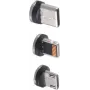 Jungčių rinkinys ShiverPeaks BS14-19003 USB Micro-B USB-C 8 kontaktų juodas sidabrinis