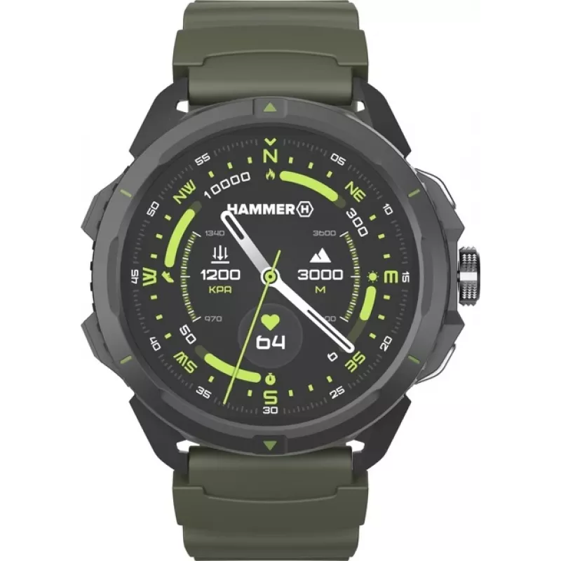 Hammer Watch 2 | Išmanusis laikrodis | AMOLED | 1.5 inch | Karinė versija