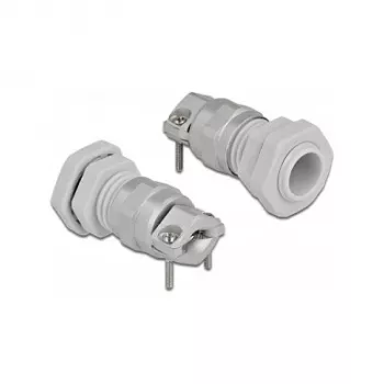 Kabelio įvadas DeLOCK 60352 pilkas metalas plastikas