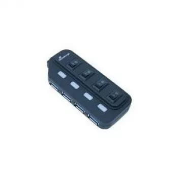 MediaRange MRCS504 - USB mazgas - 4 x SuperSpeed USB 3.0 - stalinis (MRCS505)