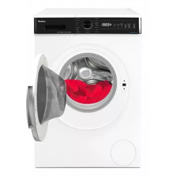 Laisvai pastatoma skalbimo mašina AMICA WA3S712BLiSHB, 7 kg, 1200 aps./min., 2100 W, LED ekranas, juodos spalvos durelės
