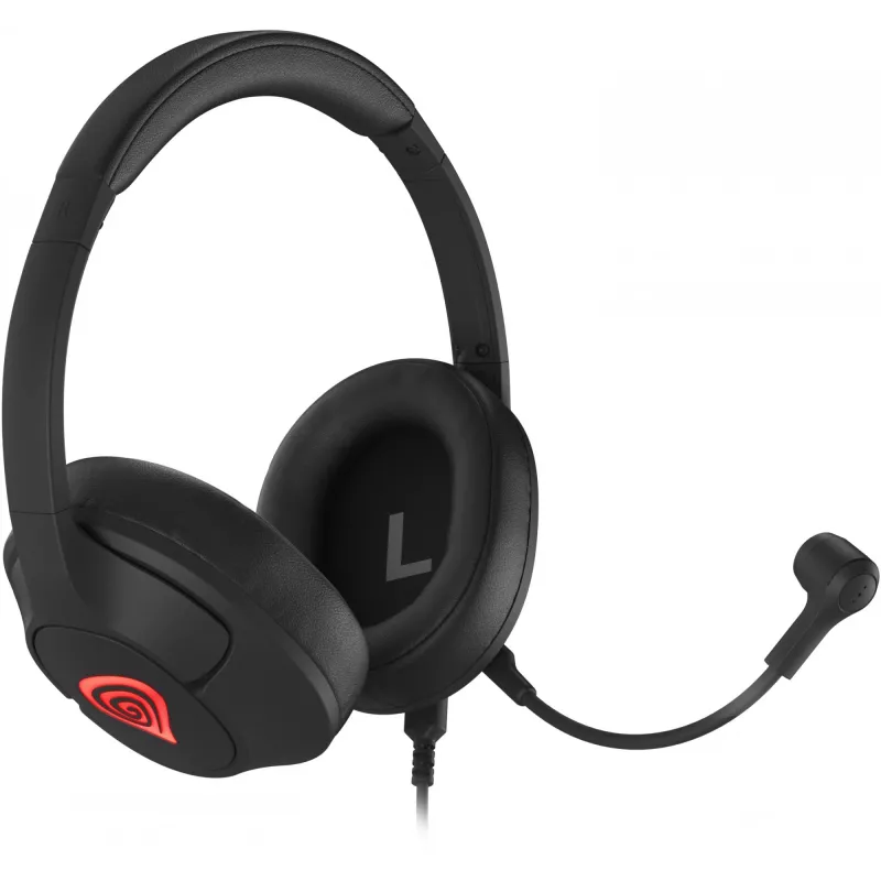 GENESIS Radon 800 ausinės, laidinės, uždengiančios ausis, USB-A, juodos