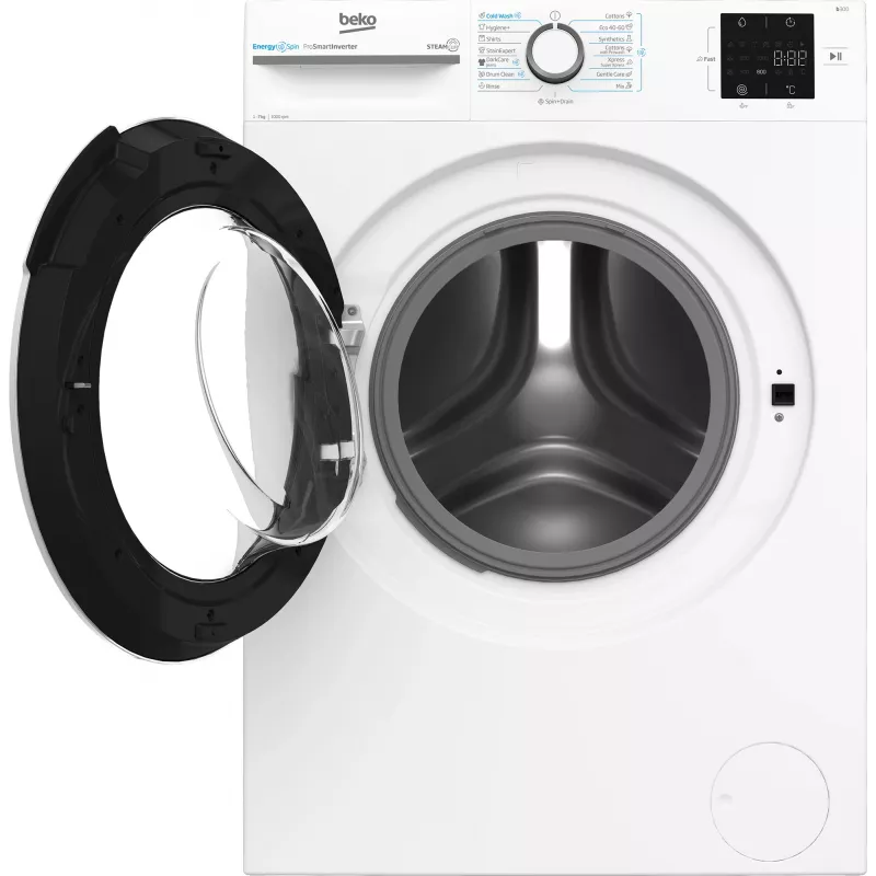 BEKO BM3WFSU37013WW skalbyklė, 7 kg, energijos klasė A, 49,6 cm, 1000 aps/min, inverterinis variklis, Steam Cure