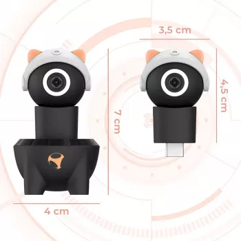 Subsonic Playcam 1080 2in1 HD mini kamera, skirta Nintendo Switch 2, raudona