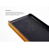 VixFox užpakalinis dėklas su kortelių kišene iPhone XR, garstyčių geltona, plonas apsauginis dėklas
