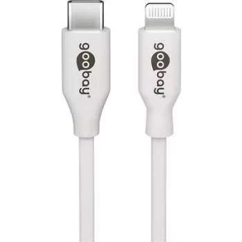 Įkrovimo ir sinchronizavimo laidas Goobay Lightning į USB-C 0,5 m