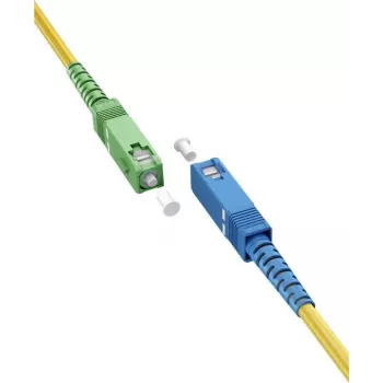 Goobay 59660 Skaidulinis optinis kabelis 3 m SC/APC SC/UPC FTTH OS2 Geltonas (59660)