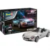 REVELL BMW Z8 1:24 surinkimo modelis iš liejamo metalo, paruoštas eksponavimui