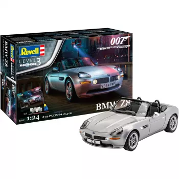 REVELL BMW Z8 1:24 surinkimo modelis iš liejamo metalo, paruoštas eksponavimui