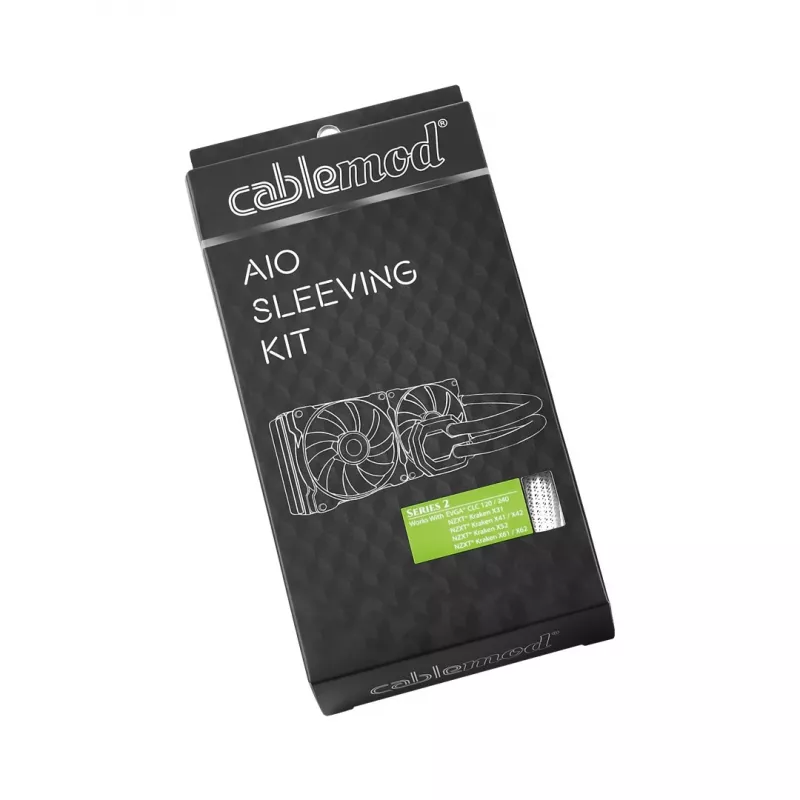 Cablemod CM-ASK-S2KW-R AIO komplektinis rankovių rinkinys (2 serija), juoda balta