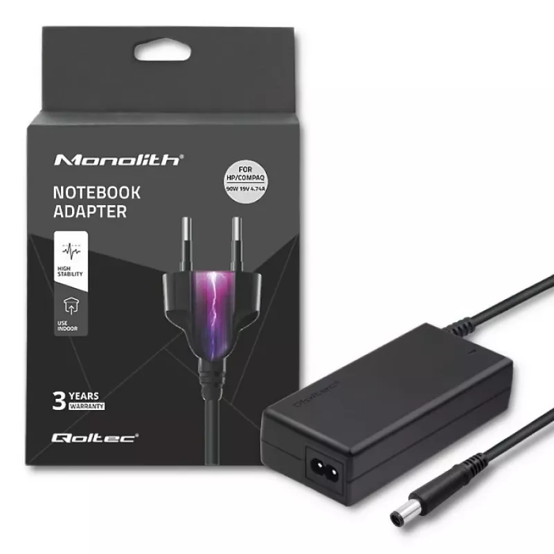 Qoltec 50086 90W maitinimo adapteris HP nešiojamiesiems kompiuteriams