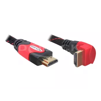 HDMI kabelis DeLOCK 82688 5 m juodas raudonas
