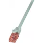 LogiLink PrimeLine Patch kabelis RJ-45 (M) – RJ-45 (M) 10 m UTP CAT 6 halogeno neturintis pilkas