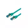 VALUE - Pataisos laidas - RJ-45 (kištukas) į RJ-45 (kištukas) - 1,5 m - SFTP, PiMF - CAT 6a - halogenų neturintis, liejinis, su užraktų apsauga, vytas - Žalias (21.99.1993)