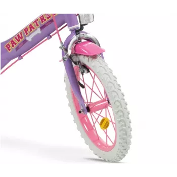 Vaikiškas dviratis 14 inch Paw Patrol Violetinis 1480 Mergaitėms TOIMSA