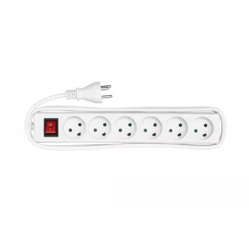 Microconnect MC-GRU0630DK ilgintuvas 3 m 6 lizdų Danijos kištukui Baltas